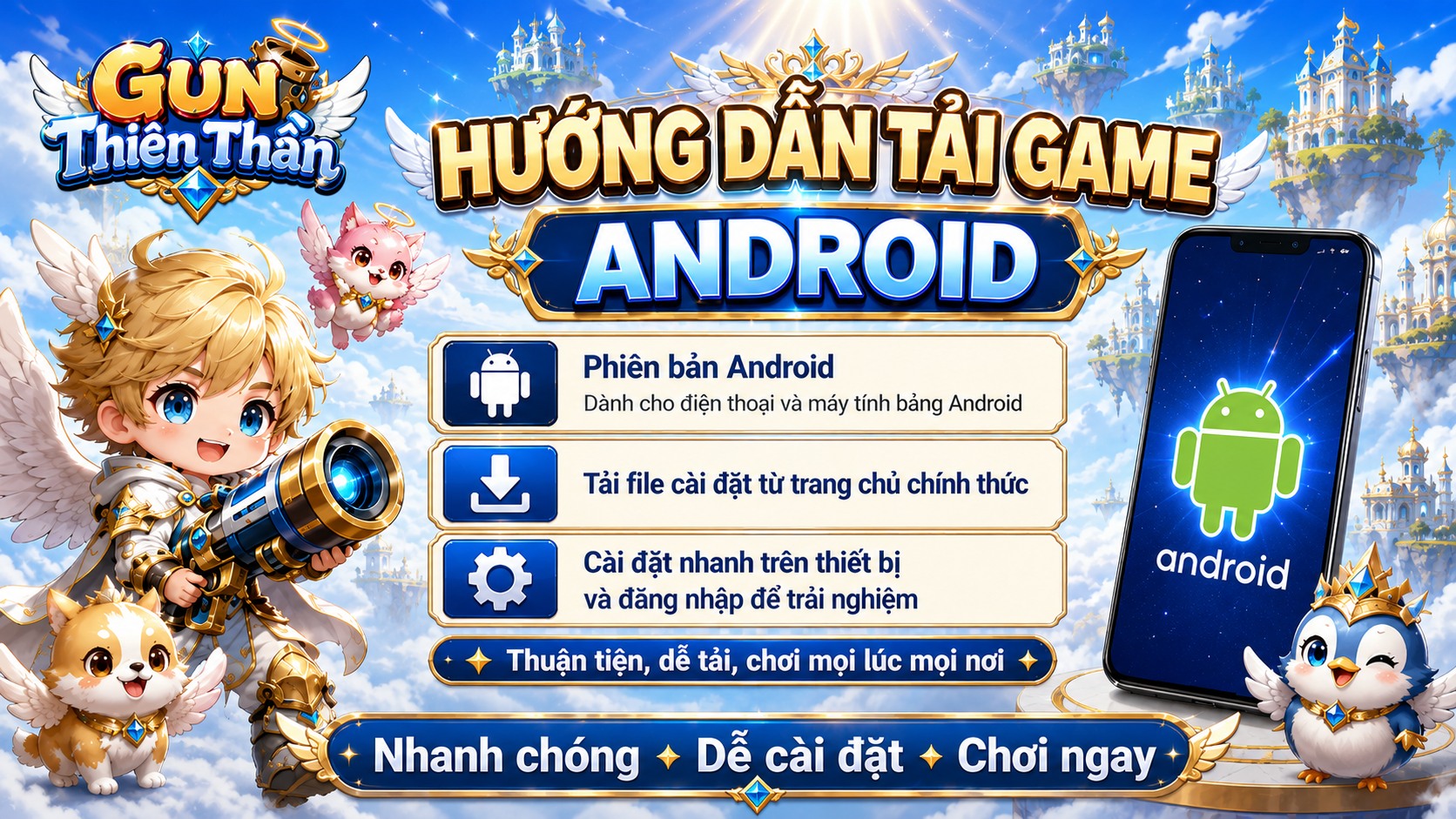 HƯỚNG DẪN CÀI ĐẶT GAME TRÊN ANDROID